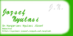 jozsef nyulasi business card